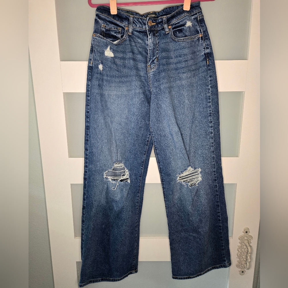 Wild Fable Blue Distressed Boyfriend Jeans